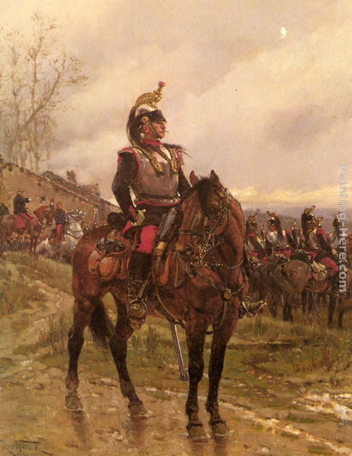 The Hussars painting - Alphonse de Neuville The Hussars art painting